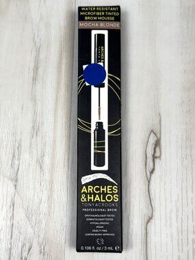 ARCHES & HALOS 3mL Waterproof Microfiber Tinted Brow Mousse MOCHA BLONDE NIB NEW